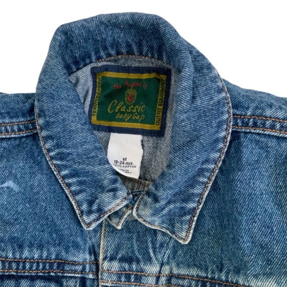 GAP JEAN JACKET 18 to 24 MO CLASSIC BLUE - Picture 3 of 3